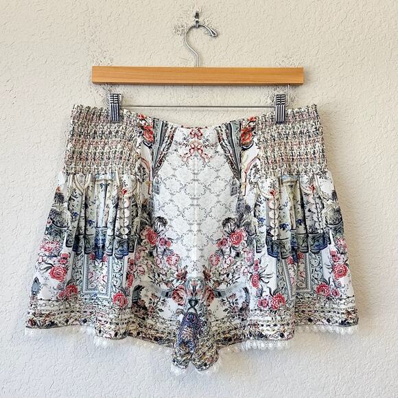 CAMILLA Southern Belle Shorts Multi Floral Silk Embellished Bohemian - Picture 2 of 11